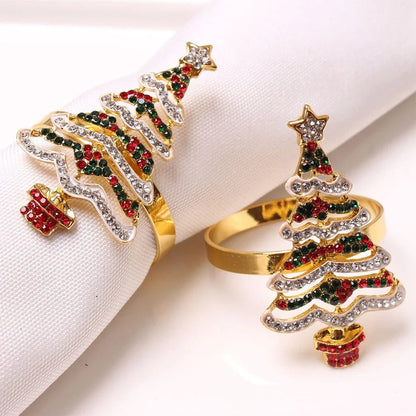 Christmas Tree Napkin Rings Set - Cake Pops Parties