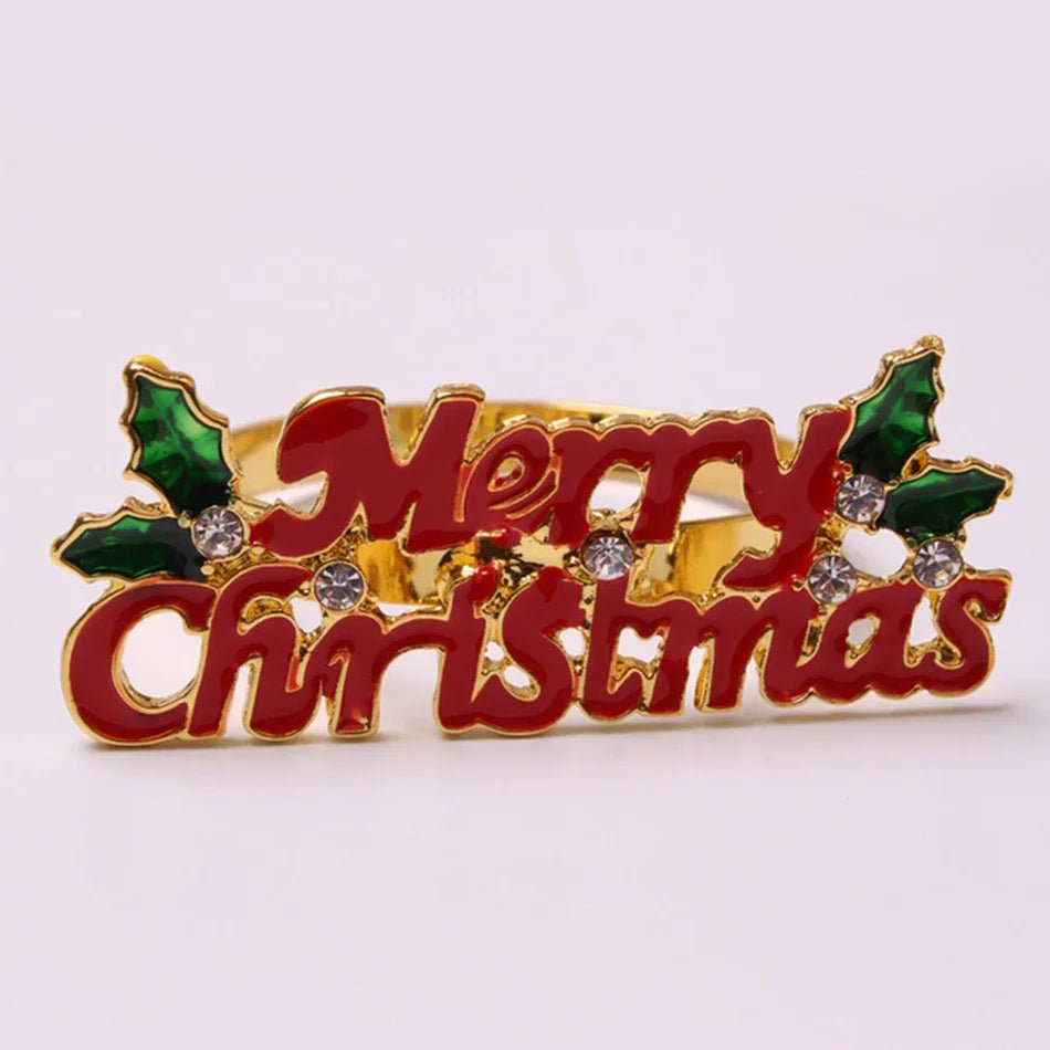 Christmas Tree Napkin Rings Set - Cake Pops Parties