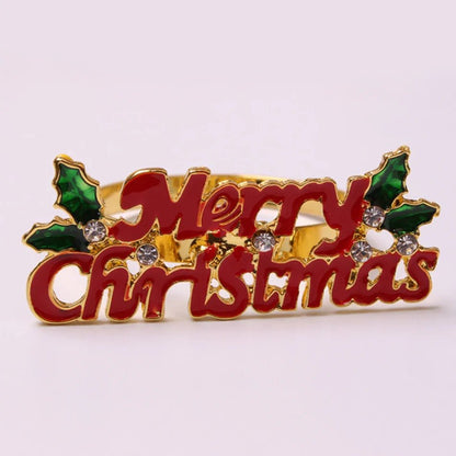 Christmas Tree Napkin Rings Set - Cake Pops Parties