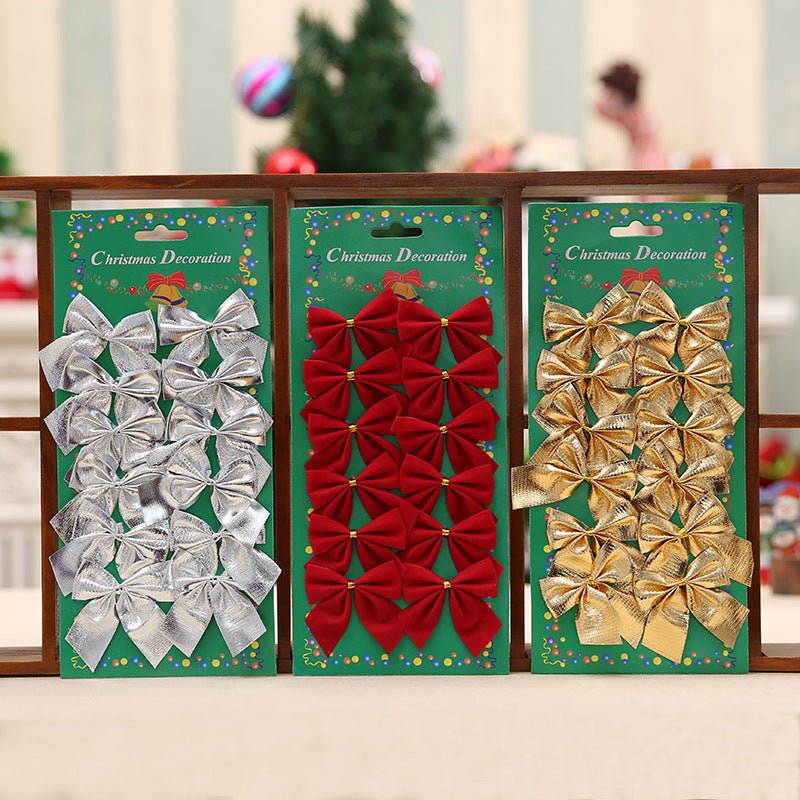 Christmas Tree Ornaments - Festive Bow Decoration - Cake Pops Parties