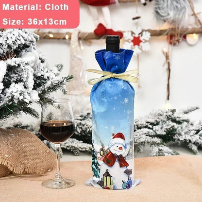 Christmas Wine Bottle Cover Set - Cake Pops Parties