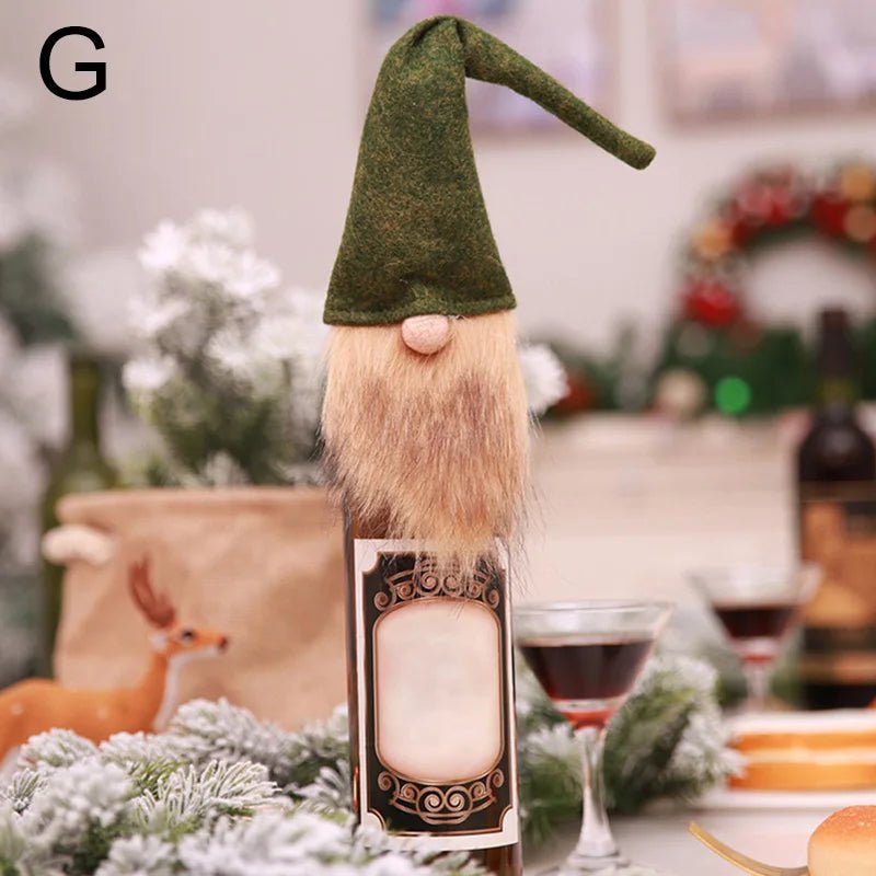 Christmas Wine Bottle Cover Snowman Decor - Cake Pops Parties