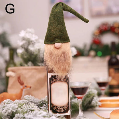 Christmas Wine Bottle Cover Snowman Decor - Cake Pops Parties