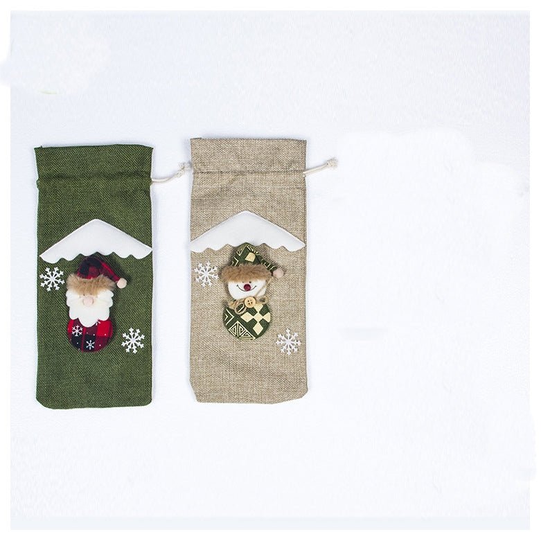 Christmas Wine Bottle Socks - Cake Pops Parties