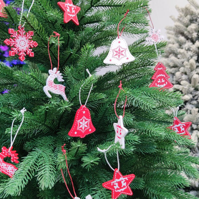 Christmas Wooden Decorative Pendants Set - Cake Pops Parties