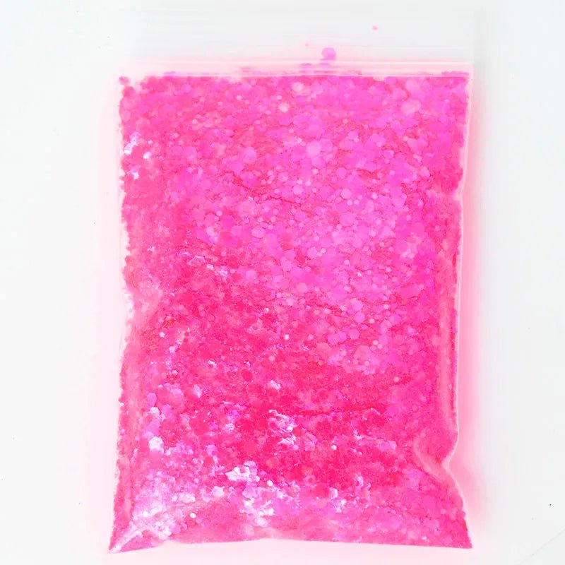 Chunky Mix Iridescent Glitter - 16 Colors 50g - Cake Pops Parties