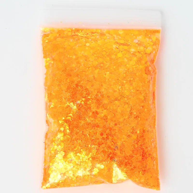 Chunky Mix Iridescent Glitter - 16 Colors 50g - Cake Pops Parties