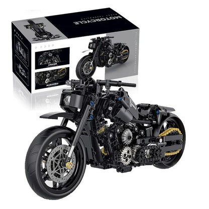 Classic Motorbike Building Model Blocks - Cake Pops Parties