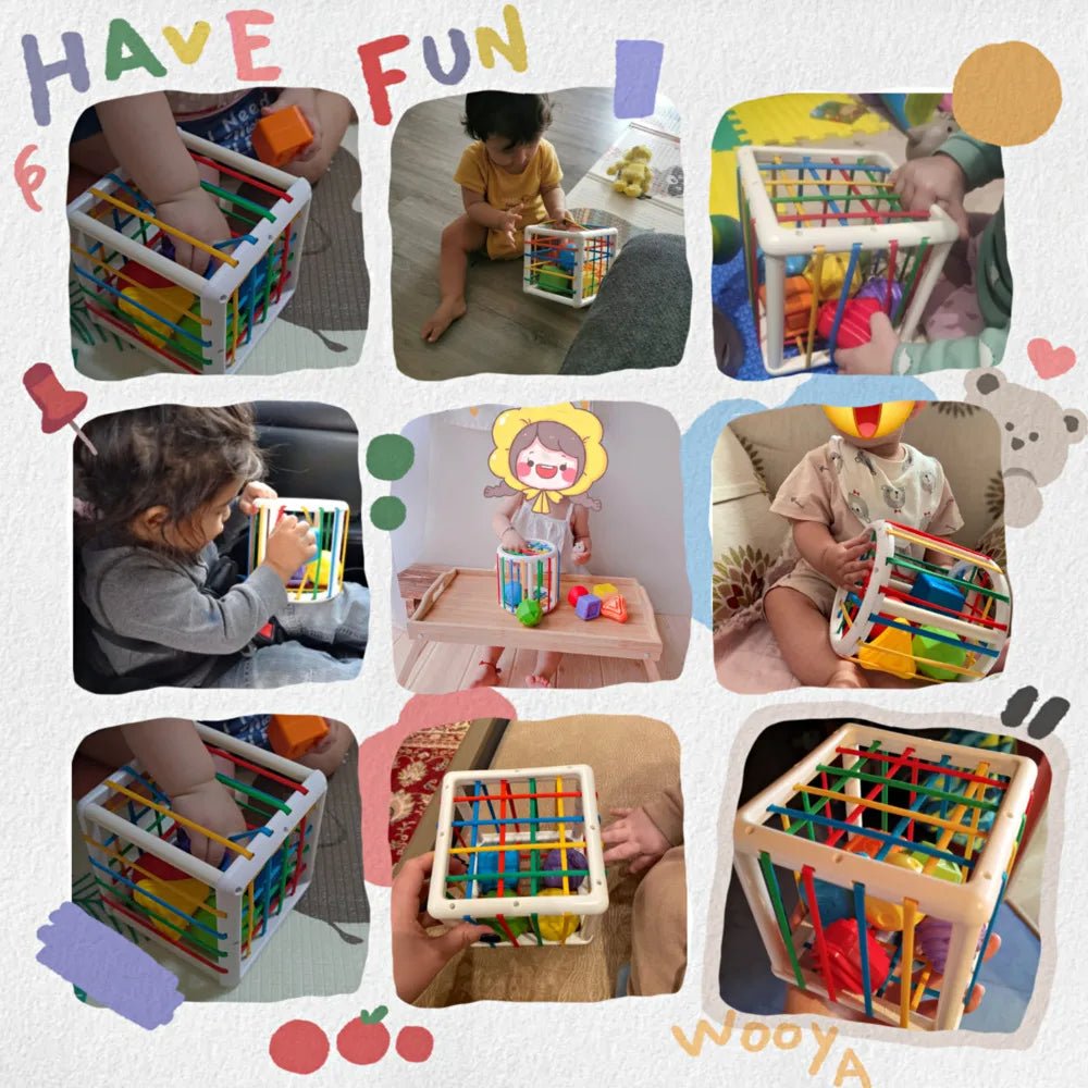 Colorful Shape Blocks Sorting Game - Cake Pops Parties