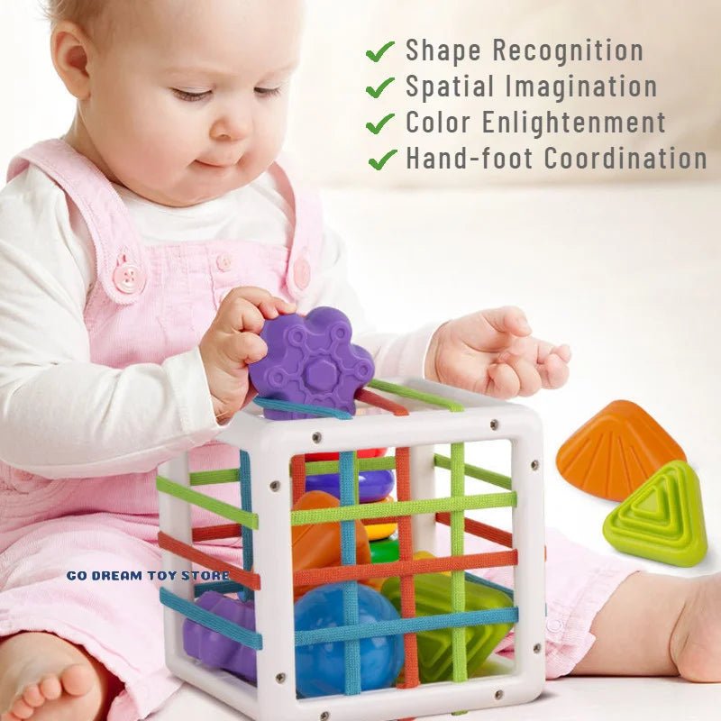 Colorful Shape Blocks Sorting Game - Cake Pops Parties