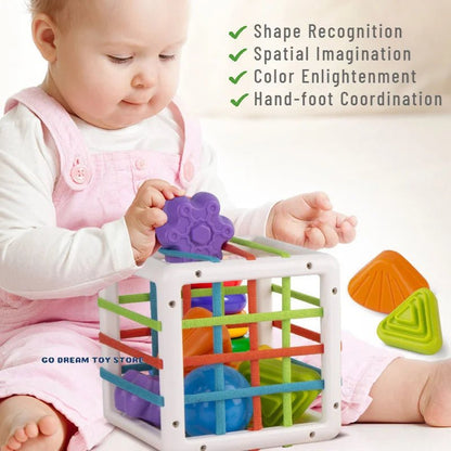 Colorful Shape Blocks Sorting Game - Cake Pops Parties