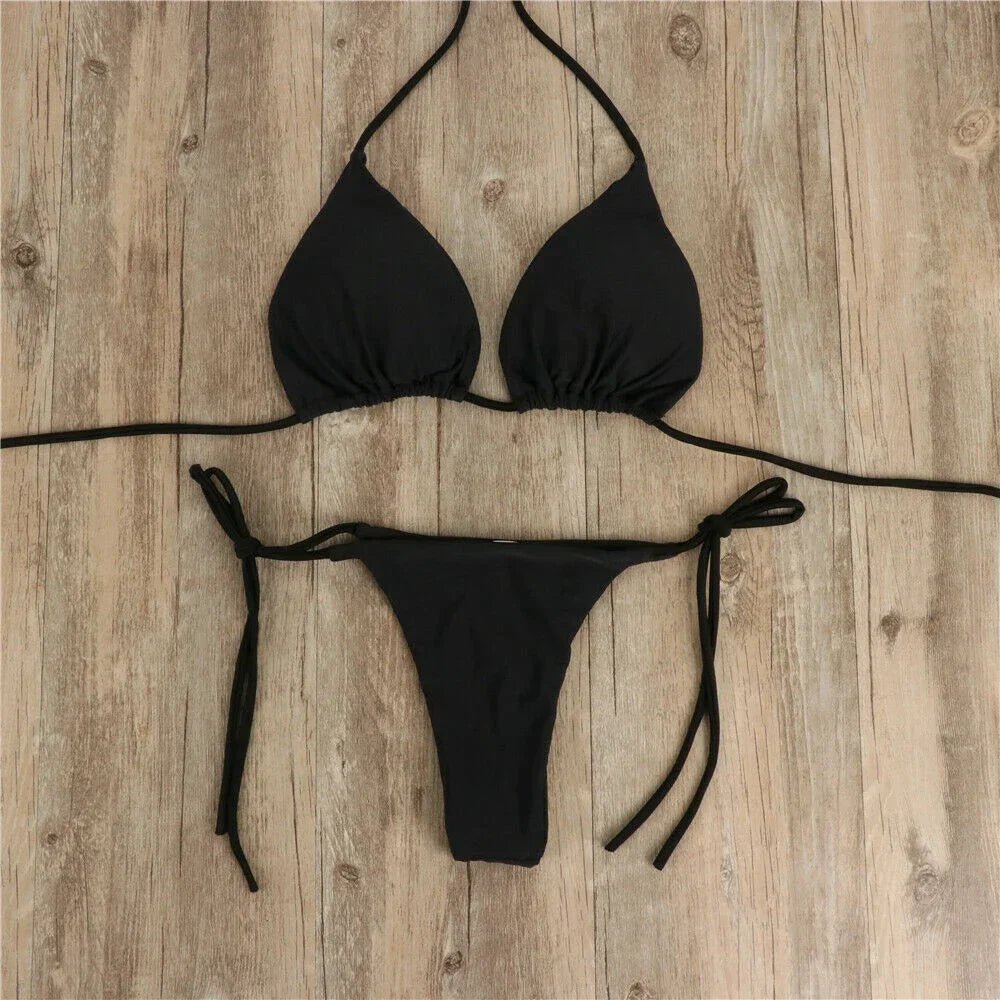 Comfortable Bandage Brazilian Swimsuit | 2 - Piece No Steel Support Swimwear - Cake Pops Parties