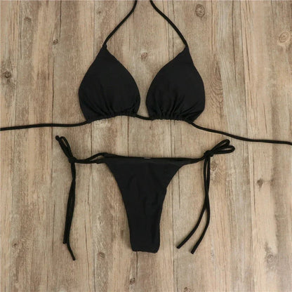 Comfortable Bandage Brazilian Swimsuit | 2 - Piece No Steel Support Swimwear - Cake Pops Parties