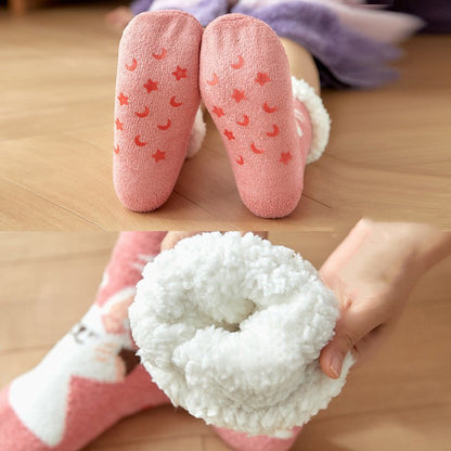 Cozy Christmas Children's Floor Socks - Cake Pops Parties