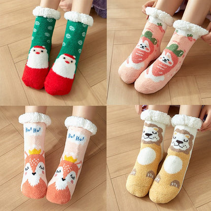 Cozy Christmas Children's Floor Socks - Cake Pops Parties