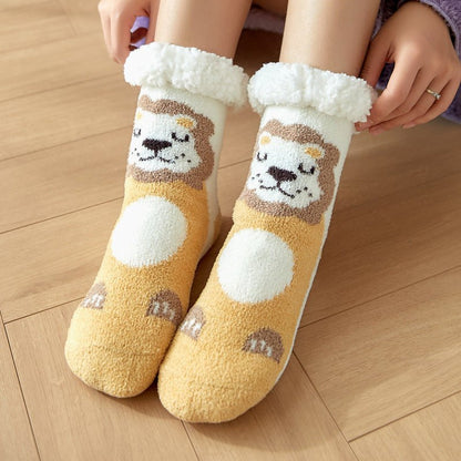 Cozy Christmas Children's Floor Socks - Cake Pops Parties