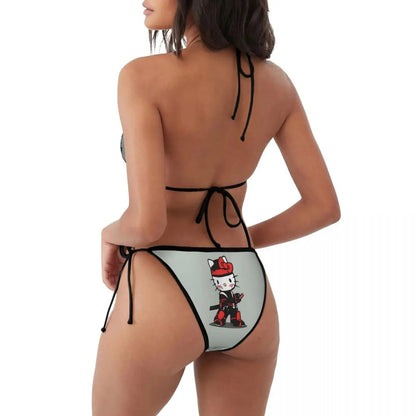 Custom 3D Printed Hello Kitty Two - Piece Bikini | Women’s Beachwear - Cake Pops Parties