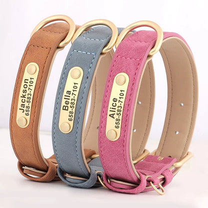 Custom Engraved Dog Collar - Personalized ID Tag Nameplate - Cake Pops Parties