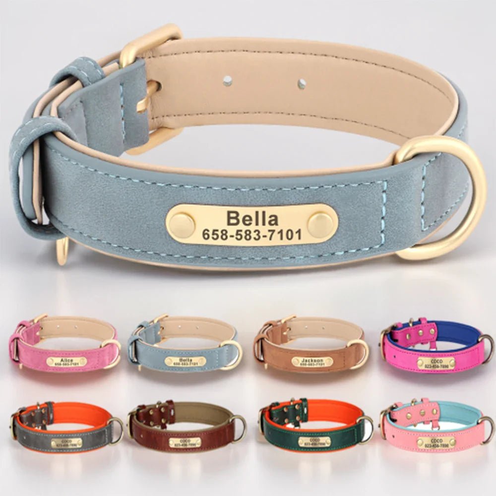 Custom Engraved Dog Collar - Personalized ID Tag Nameplate - Cake Pops Parties