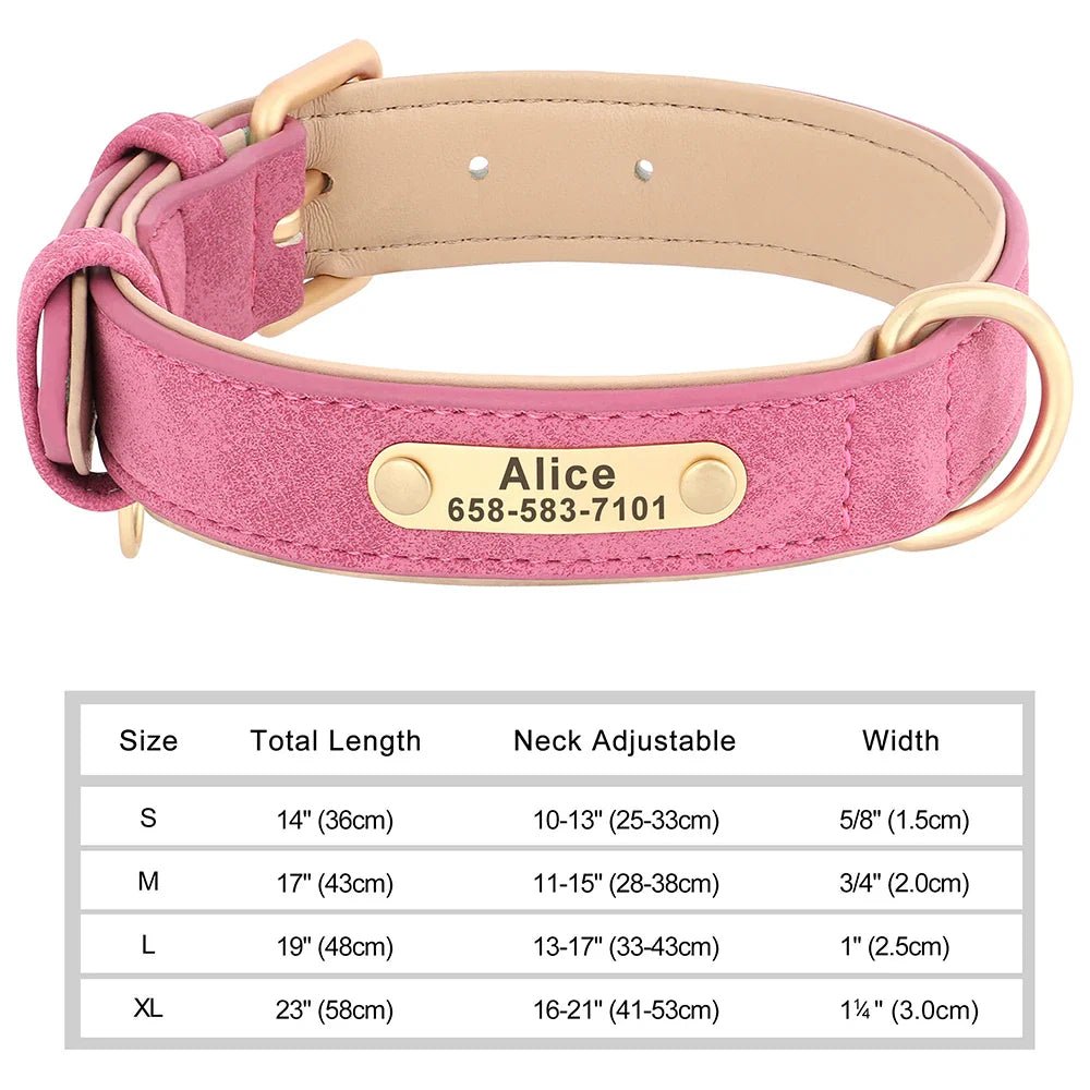 Custom Engraved Dog Collar - Personalized ID Tag Nameplate - Cake Pops Parties