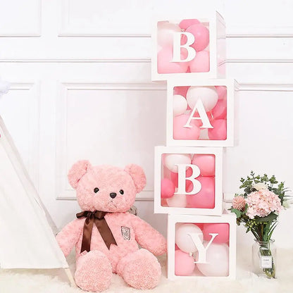 Custom Name Balloon Box Decoration - Cake Pops Parties