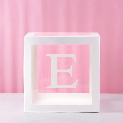 Custom Name Balloon Box Decoration - Cake Pops Parties