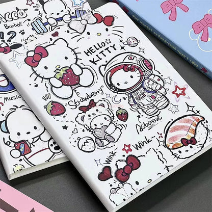 Cute Hello Kitty Pochacco A5 Notebook Hardshell Student Book - Cake Pops Parties