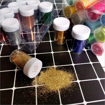 Diamond Glitter Tattoo Set - 24 Colors - Cake Pops Parties