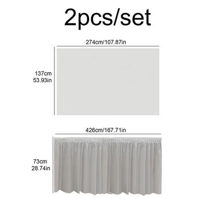 Disposable Tablecloth Table Skirt Set - Cake Pops Parties