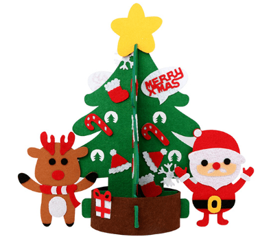 DIY Felt Christmas Tree Set - Cake Pops Parties