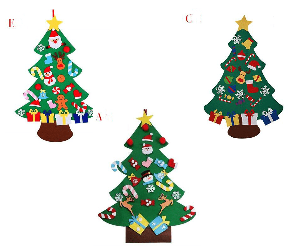 DIY Felt Christmas Tree Set - Cake Pops Parties