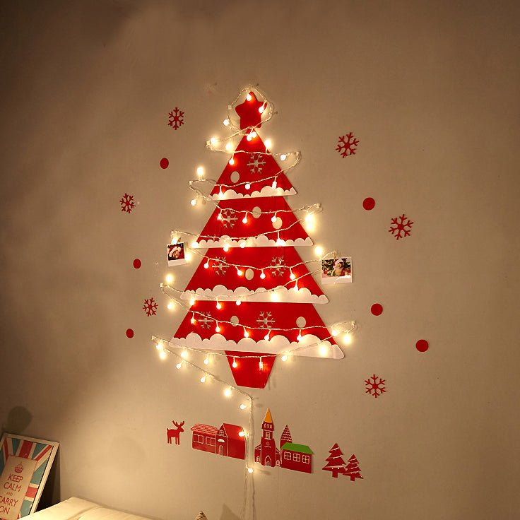 DIY Green Rattan Wall Tree with Lights - Cake Pops Parties