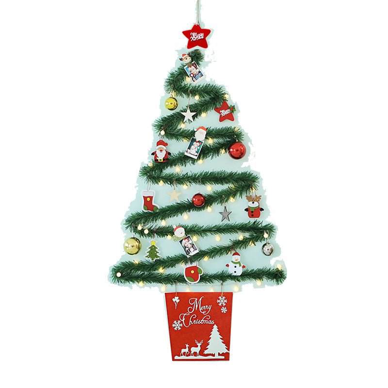 DIY Green Rattan Wall Tree with Lights - Cake Pops Parties