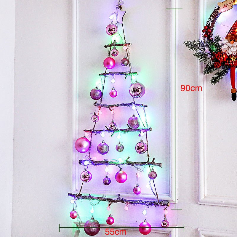 DIY Green Rattan Wall Tree with Lights - Cake Pops Parties
