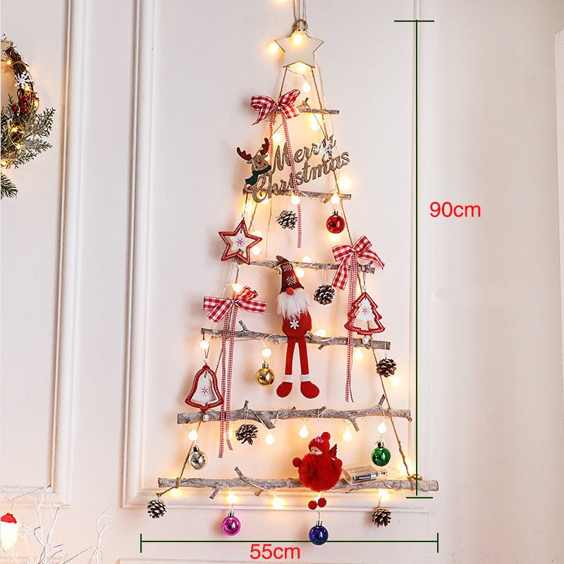 DIY Green Rattan Wall Tree with Lights - Cake Pops Parties