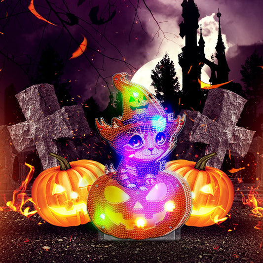 DIY Halloween Pumpkin Lamp - Cake Pops Parties