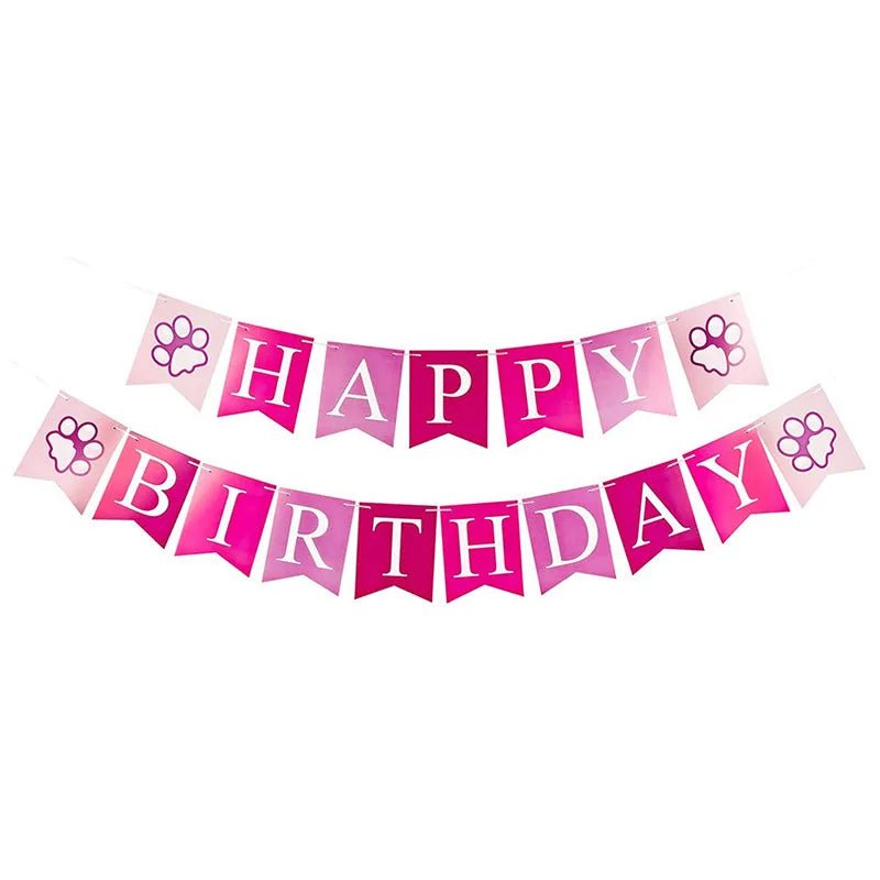 Dog Birthday Party Decor Set - Cake Pops Parties