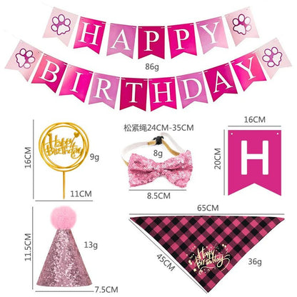 Dog Birthday Party Decor Set - Cake Pops Parties