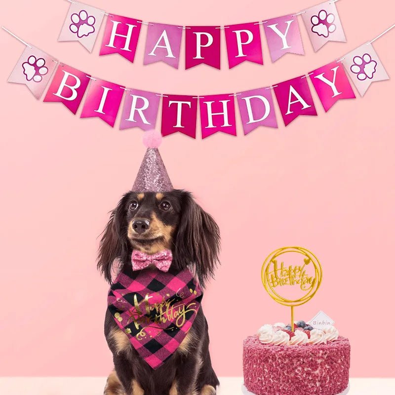 Dog Birthday Party Decor Set - Cake Pops Parties