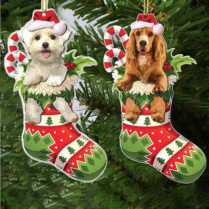Dog Pendant Christmas Stockings - Cake Pops Parties