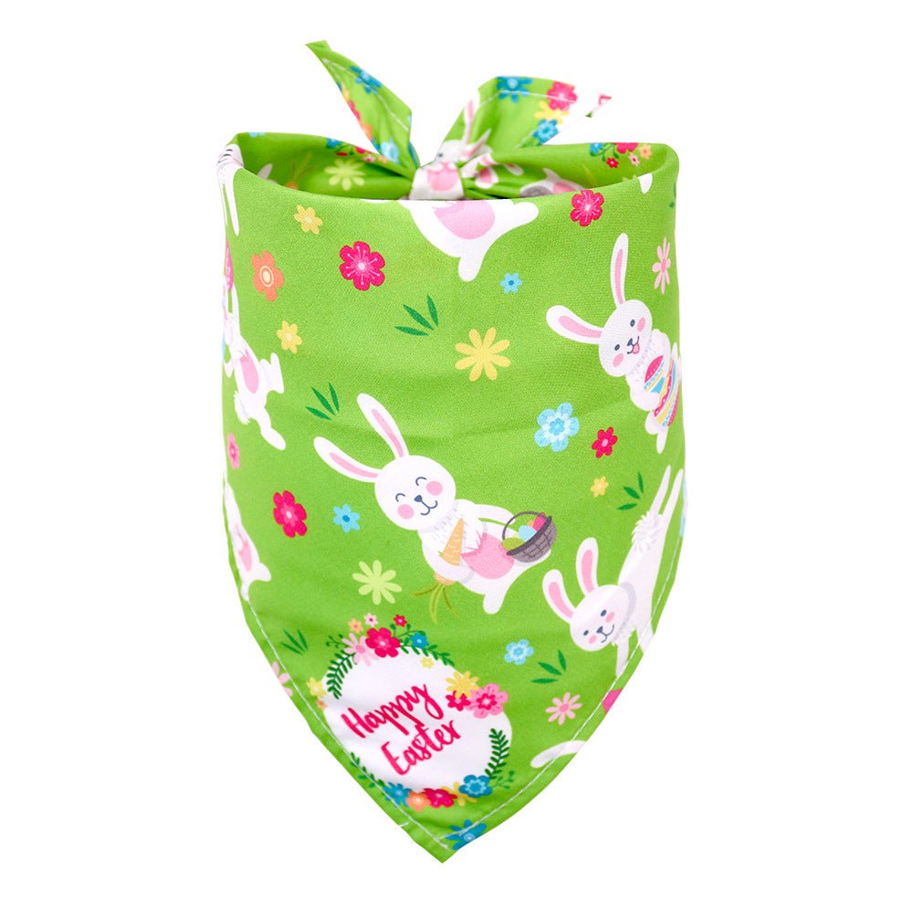 Easter Pet Triangle Scarf Dog Holiday Lip Towel - Cake Pops Parties