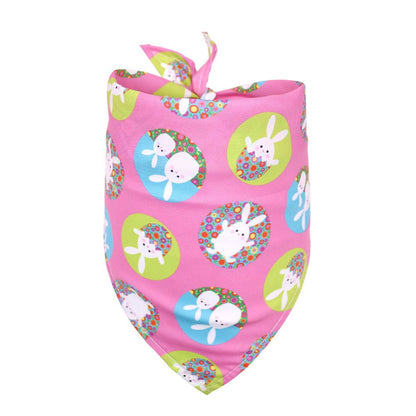 Easter Pet Triangle Scarf Dog Holiday Lip Towel - Cake Pops Parties
