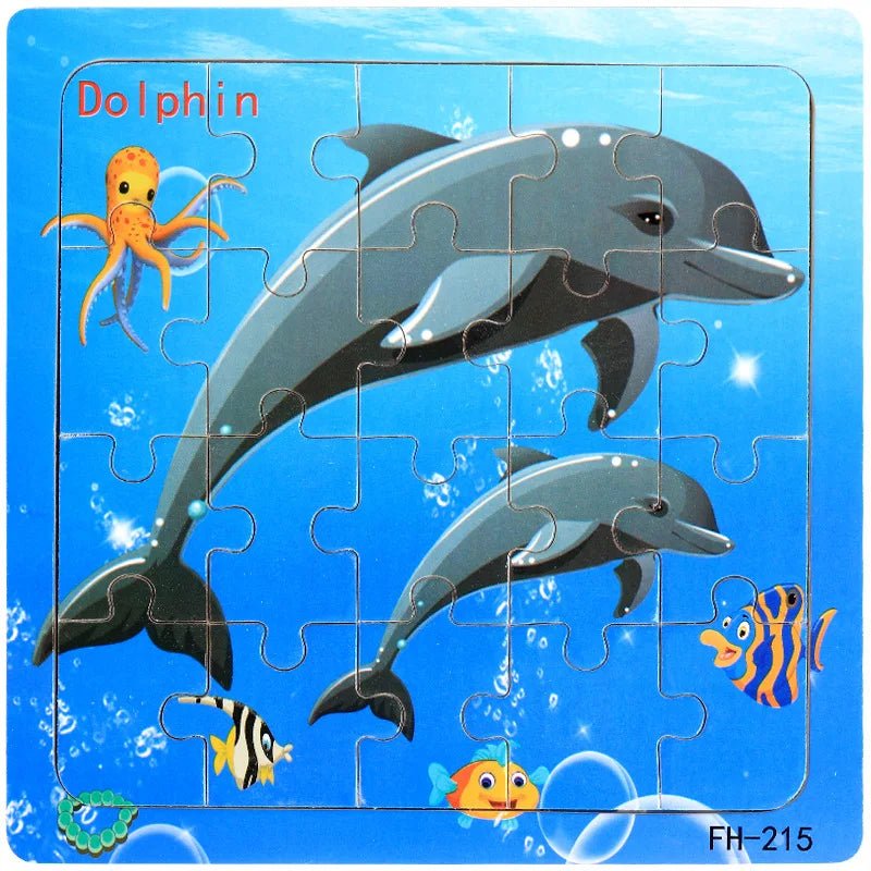 Educational Cartoon Animal Puzzle - Cake Pops Parties