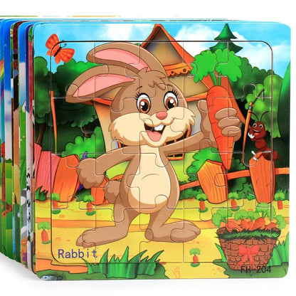 Educational Cartoon Animal Puzzle - Cake Pops Parties