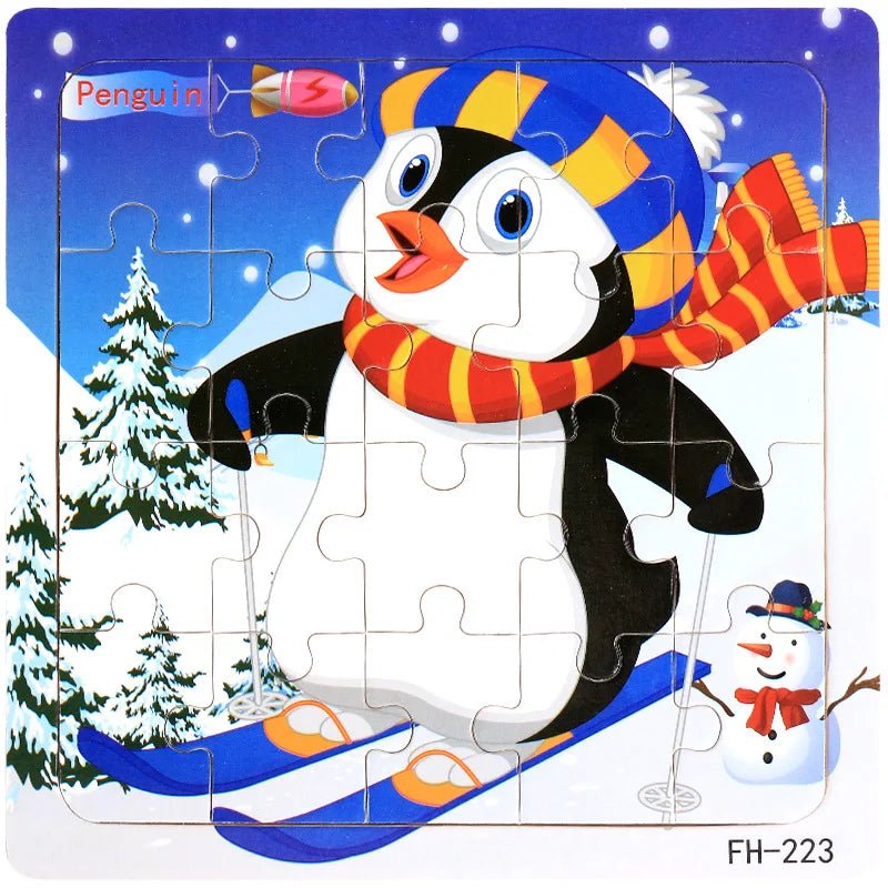 Educational Cartoon Animal Puzzle - Cake Pops Parties