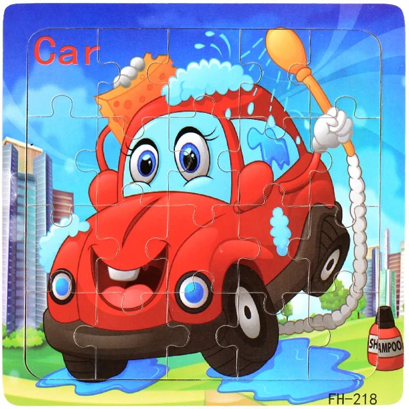 Educational Cartoon Animal Puzzle - Cake Pops Parties