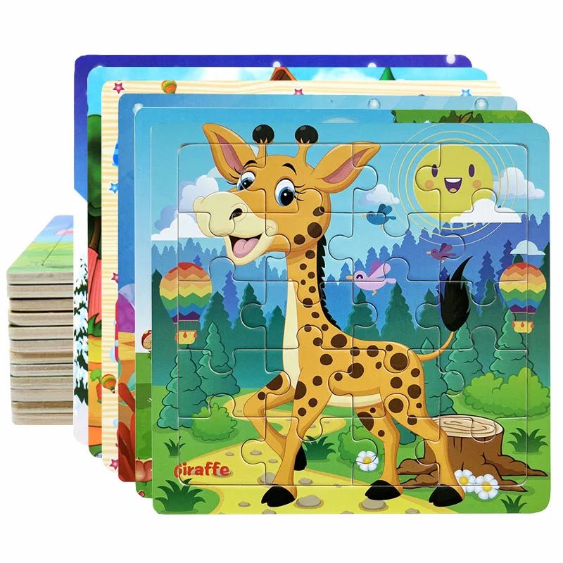 Educational Cartoon Animal Puzzle - Cake Pops Parties