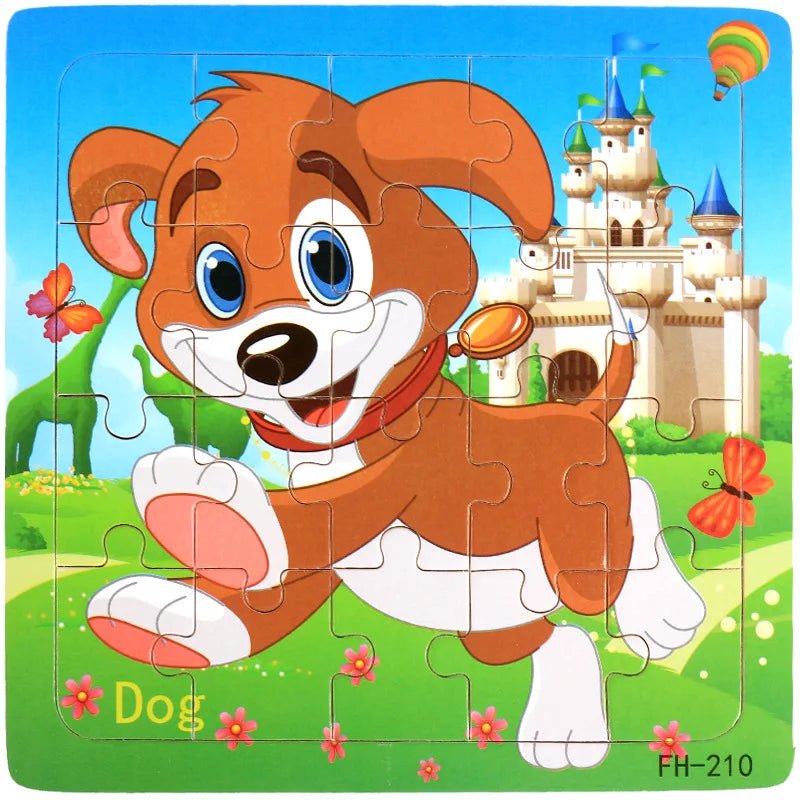 Educational Cartoon Animal Puzzle - Cake Pops Parties