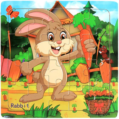 Educational Cartoon Animal Puzzle - Cake Pops Parties
