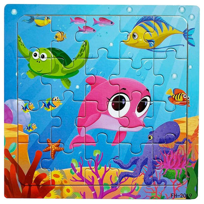 Educational Cartoon Animal Puzzle - Cake Pops Parties